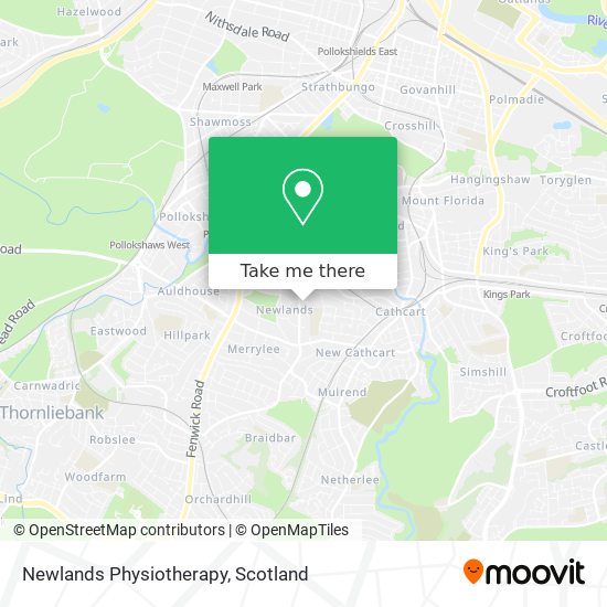 Newlands Physiotherapy map