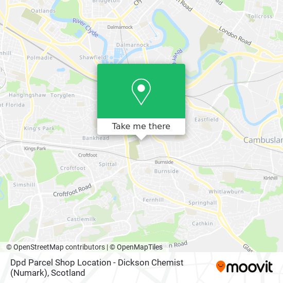 Dpd Parcel Shop Location - Dickson Chemist (Numark) map