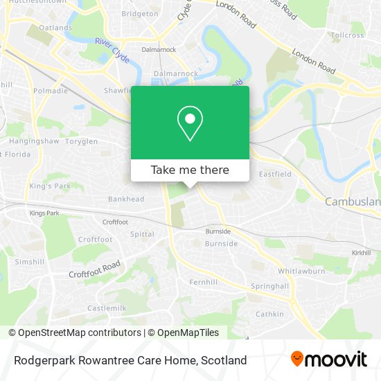 Rodgerpark Rowantree Care Home map