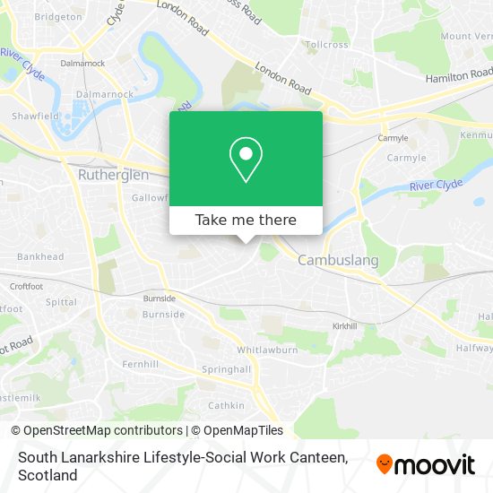 South Lanarkshire Lifestyle-Social Work Canteen map