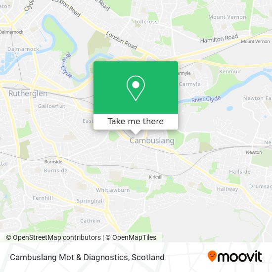 Cambuslang Mot & Diagnostics map