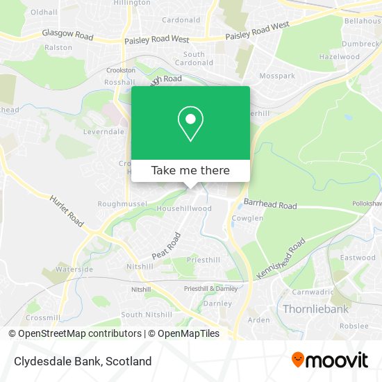 Clydesdale Bank map