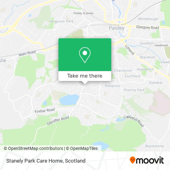 Stanely Park Care Home map