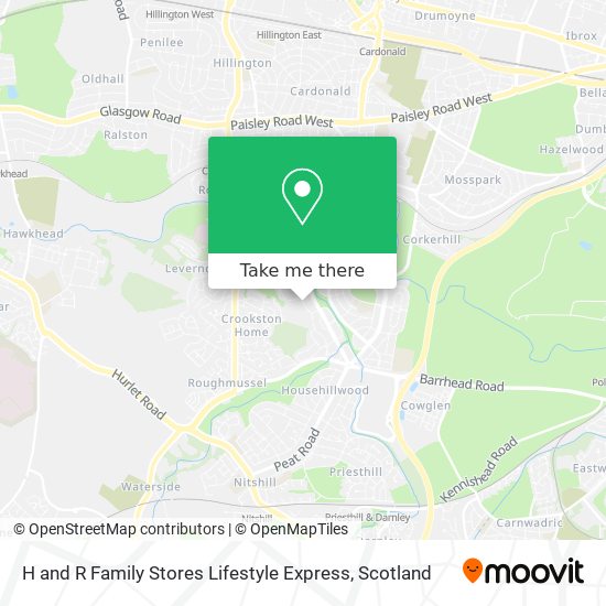 H and R Family Stores Lifestyle Express map