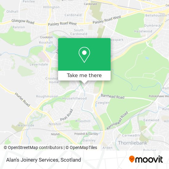 Alan's Joinery Services map