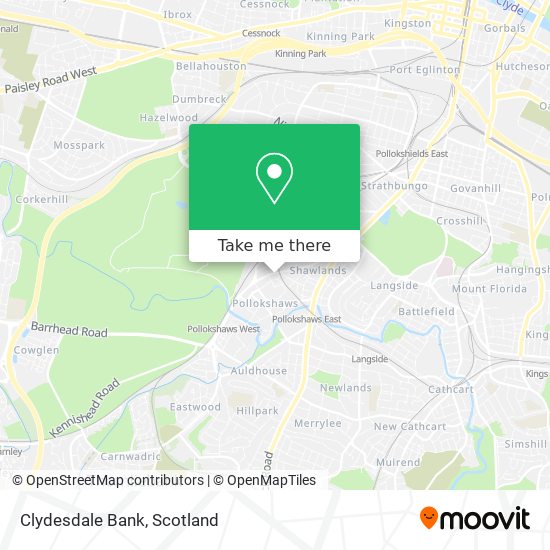 Clydesdale Bank map