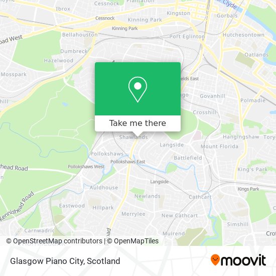 Glasgow Piano City map