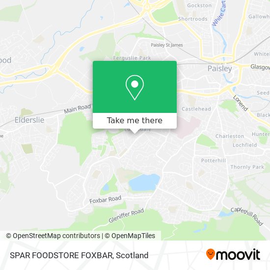 SPAR FOODSTORE FOXBAR map