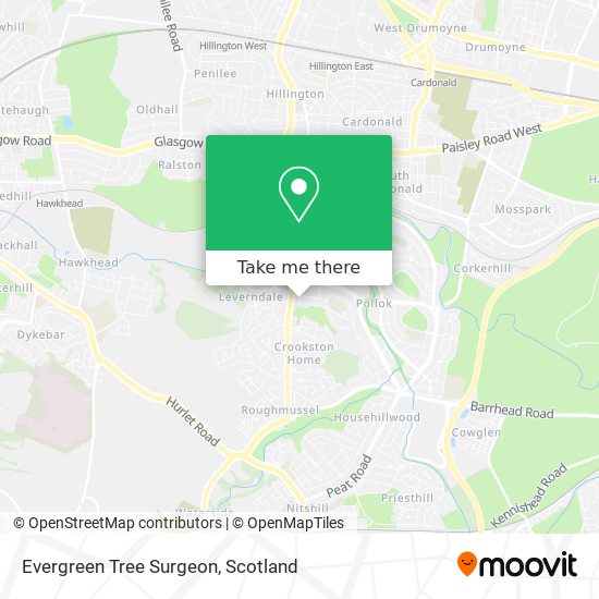 Evergreen Tree Surgeon map