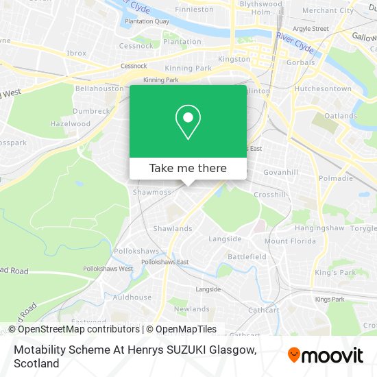 Motability Scheme At Henrys SUZUKI Glasgow map