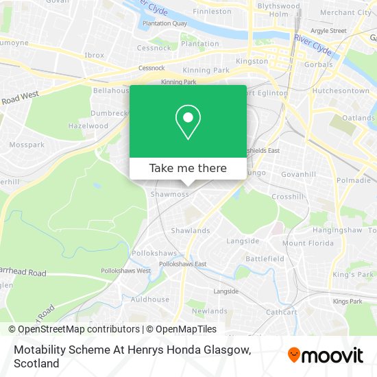 Motability Scheme At Henrys Honda Glasgow map