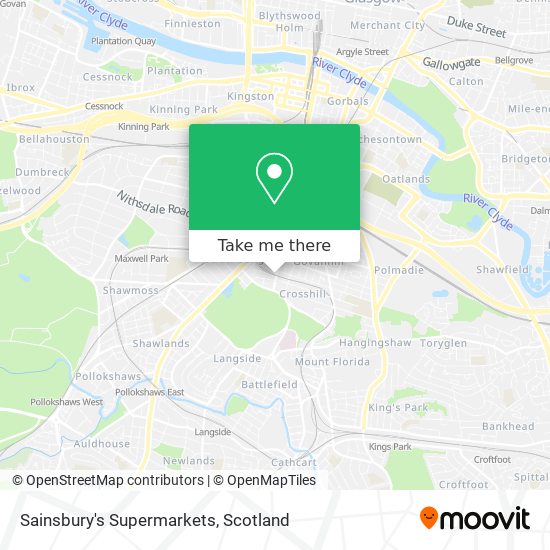 Sainsbury's Supermarkets map