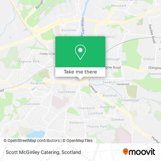 Scott McGinley Catering map