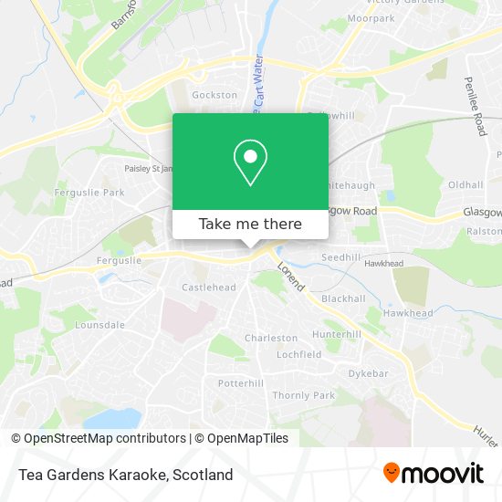 Tea Gardens Karaoke map