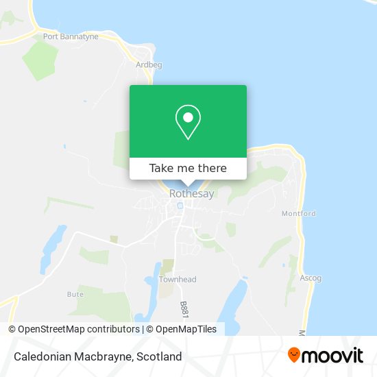 Caledonian Macbrayne map