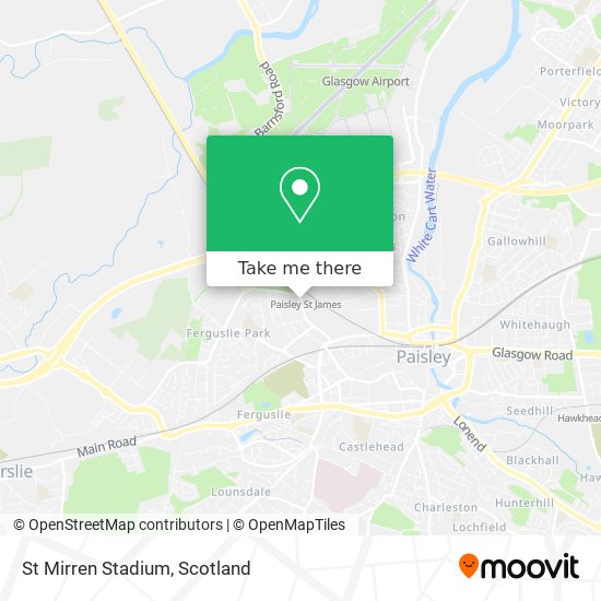 St Mirren Stadium map