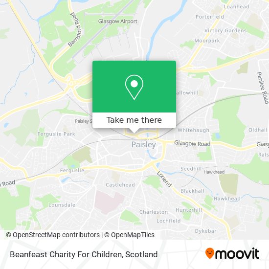 Beanfeast Charity For Children map