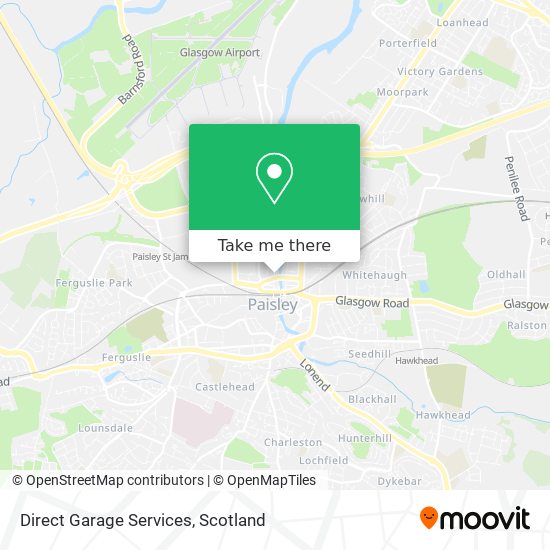 Direct Garage Services map