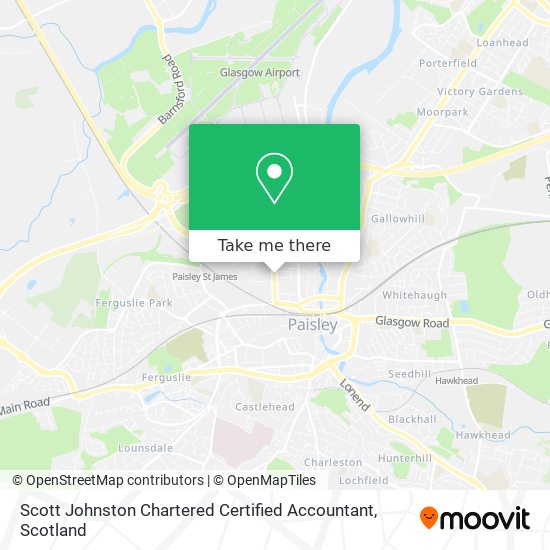 Scott Johnston Chartered Certified Accountant map