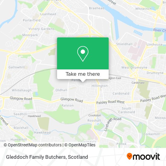 Gleddoch Family Butchers map