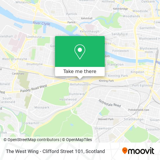 The West Wing - Clifford Street 101 map