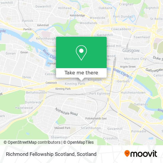 Richmond Fellowship Scotland map
