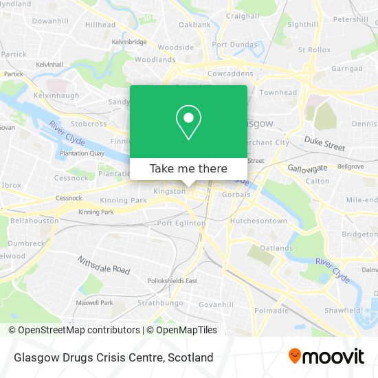 Glasgow Drugs Crisis Centre map