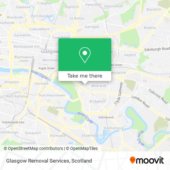 Glasgow Removal Services map