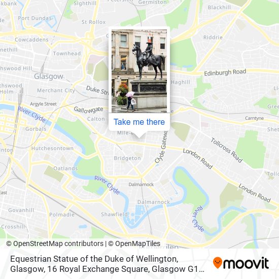 Equestrian Statue of the Duke of Wellington, Glasgow, 16 Royal Exchange Square, Glasgow G1 3ag, Uk map