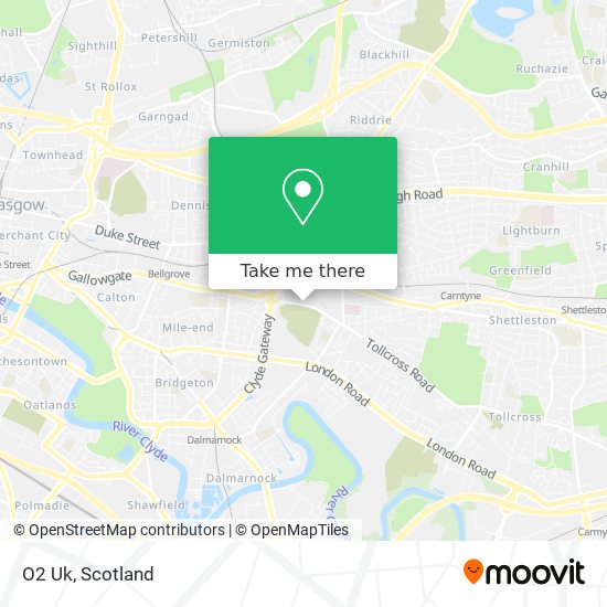 O2 Uk map