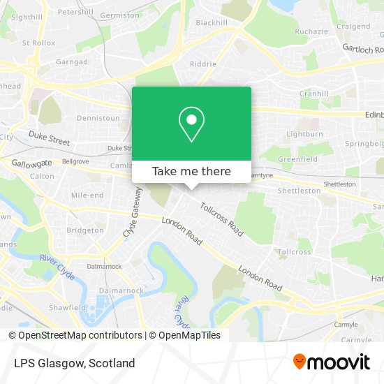 LPS Glasgow map