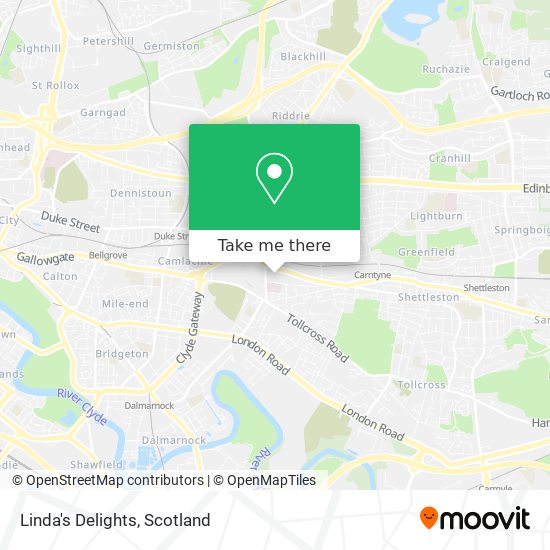Linda's Delights map