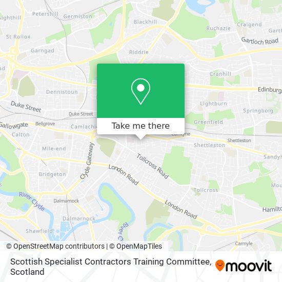 Scottish Specialist Contractors Training Committee map