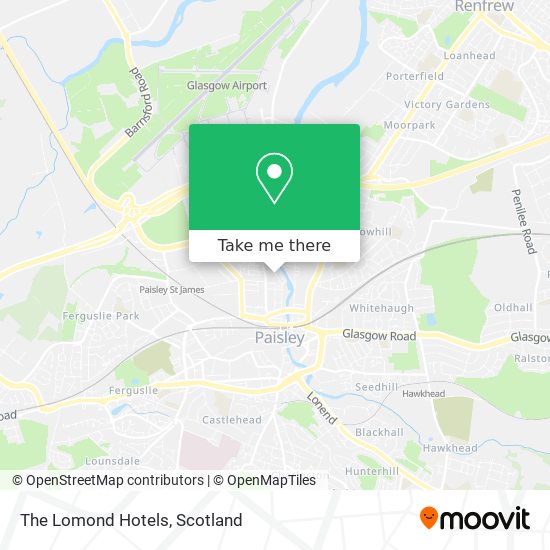 The Lomond Hotels map