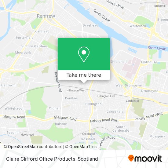 Claire Clifford Office Products map