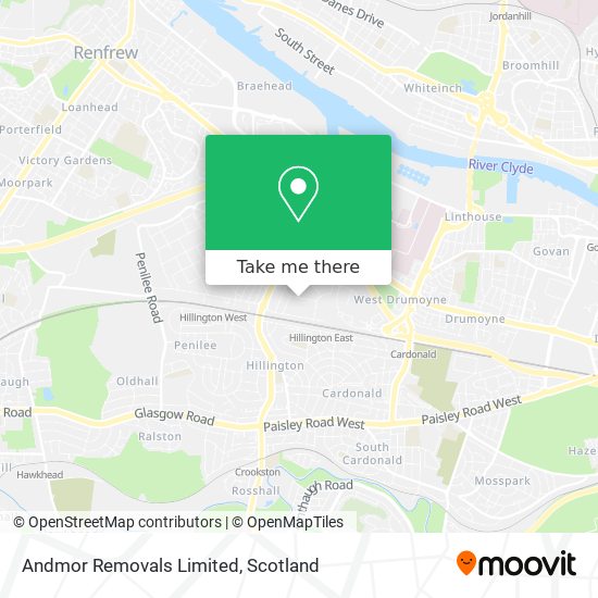 Andmor Removals Limited map