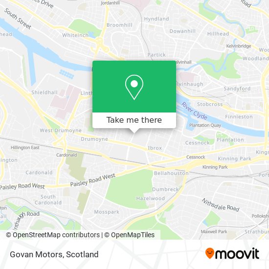 Govan Motors map