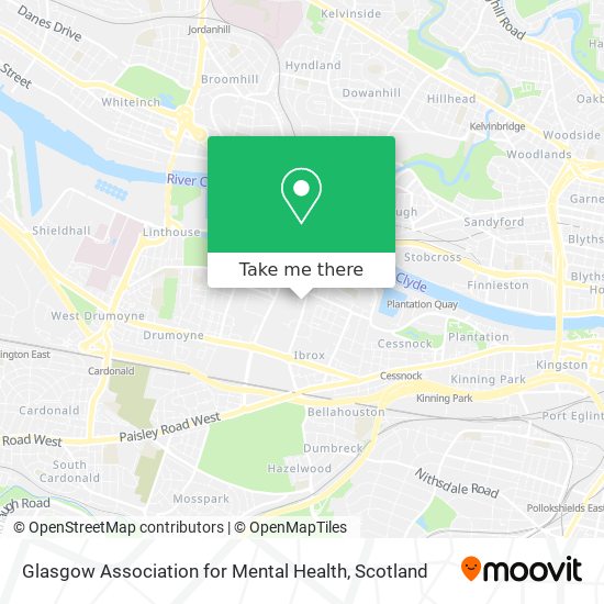 Glasgow Association for Mental Health map