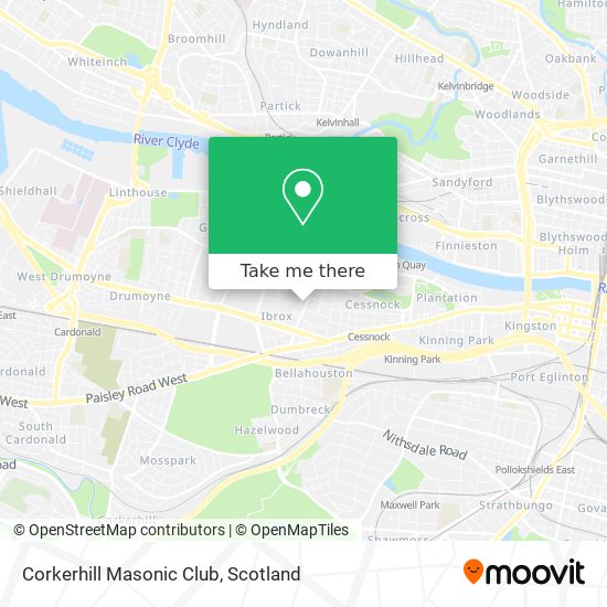Corkerhill Masonic Club map