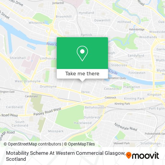 Motability Scheme At Western Commercial Glasgow map