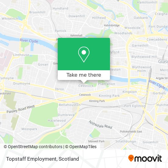 Topstaff Employment map