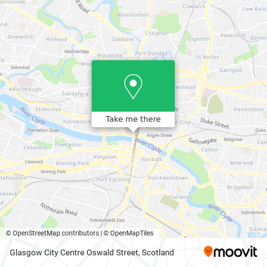 Glasgow City Centre Oswald Street map