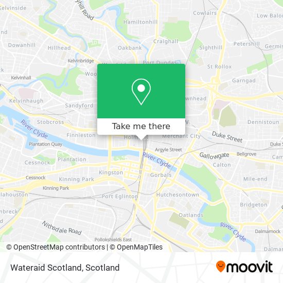 Wateraid Scotland map