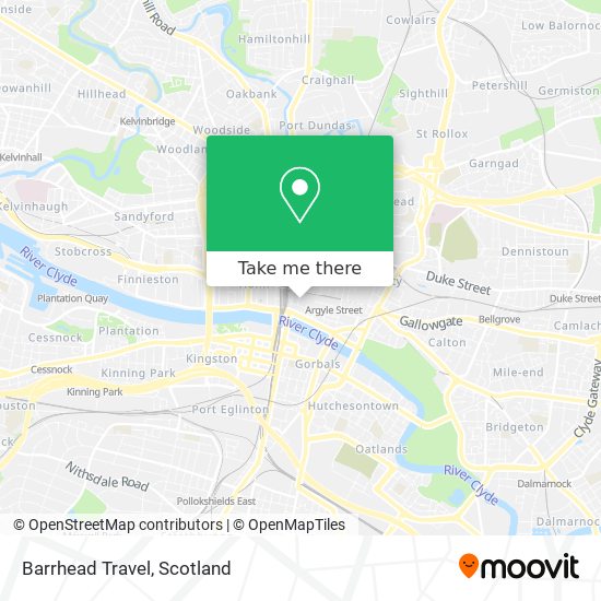 Barrhead Travel map