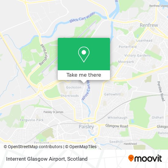 Interrent Glasgow Airport map