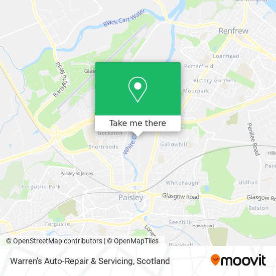 Warren's Auto-Repair & Servicing map