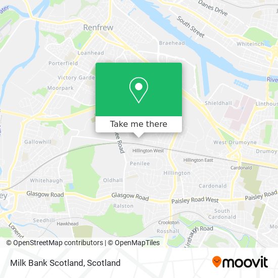 Milk Bank Scotland map