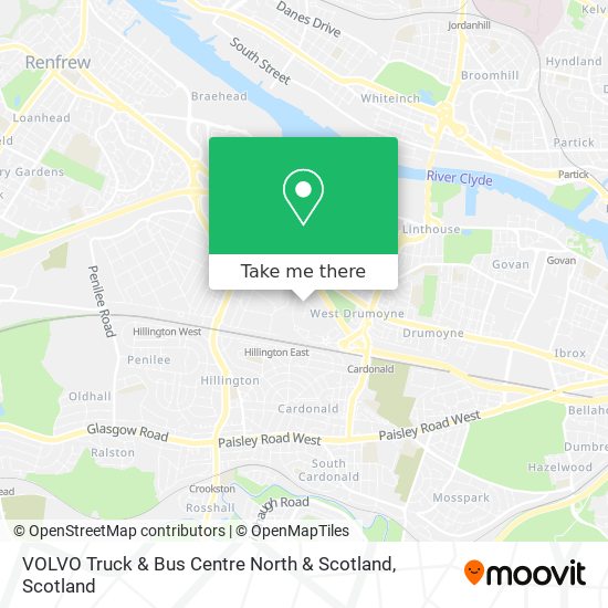 VOLVO Truck & Bus Centre North & Scotland map
