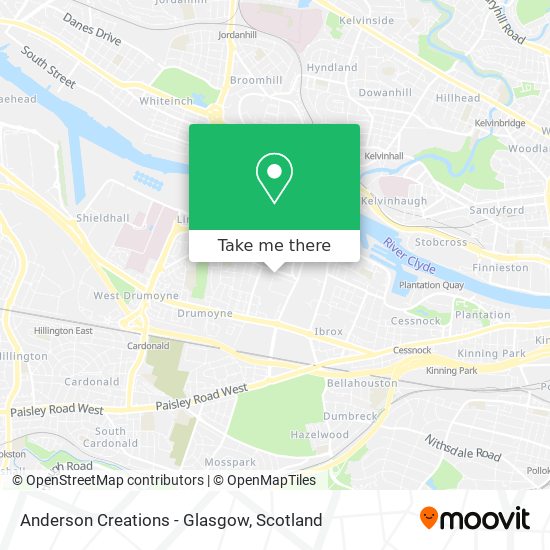 Anderson Creations - Glasgow map