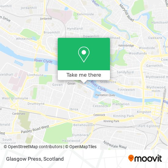 Glasgow Press map